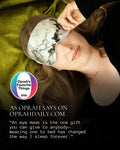 Silk & Willow 100% Pure Mulberry Silk Sleep Eye Mask & Hair Scrunchie Gift Set (Woodgrain)