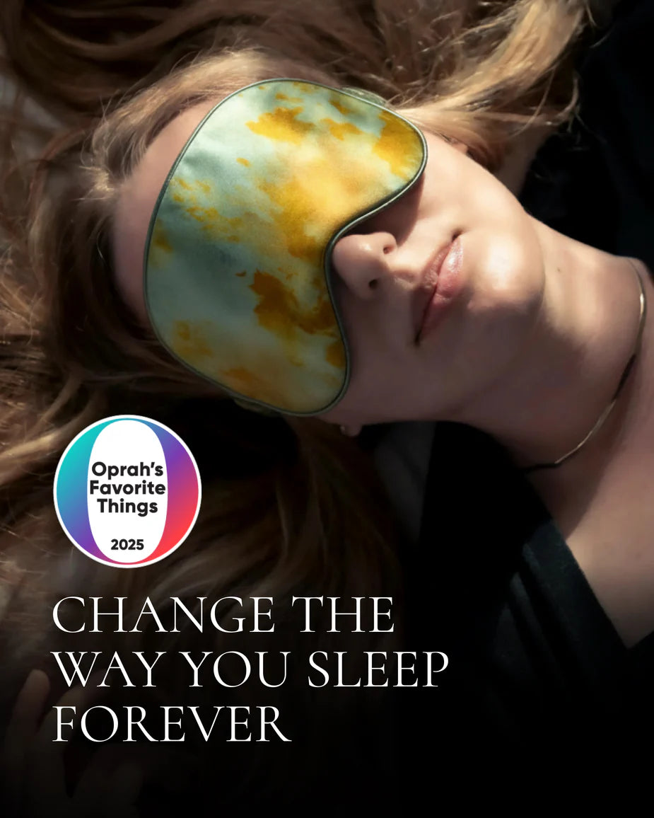 Silk & Willow 100% Pure Mulberry Silk Sleep Eye Mask & Hair Scrunchie Gift Set (Teal Marigold)